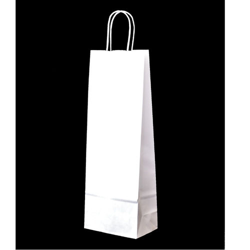 Valkoinen pullokassi nyörisankainen ( 25kpl pakkaus )