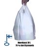 Muovikassi 30 litraa (Kierrätysmuovi 70%) LD-PD 500kpl/laatikko (39my)