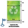 Postituspussi 200x240+60mm ECO vihreä kierrätysmuovi 90%